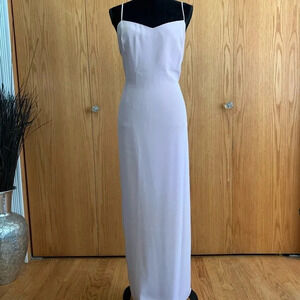 Jones New York Evening Lined Maxi Dress Size 14 Pink Spaghetti Straps Vintage